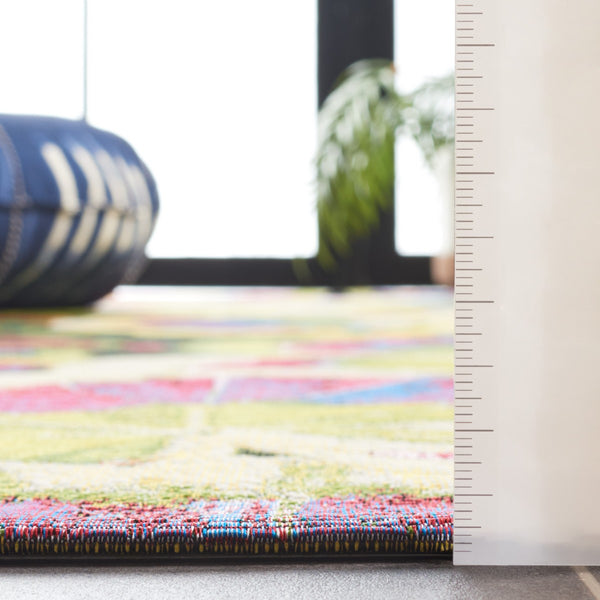 Safavieh Barbados 556 Power Loomed Indoor / Outdoor Rug Black Green / Purple BAR556Z-9