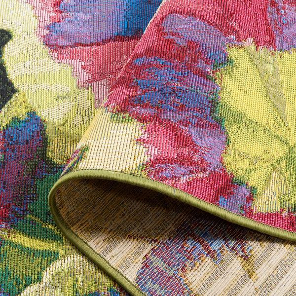 Safavieh Barbados 556 Power Loomed Indoor / Outdoor Rug Black Green / Purple BAR556Z-9