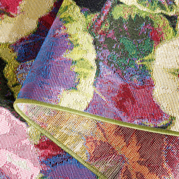 Safavieh Barbados 556 Power Loomed Indoor / Outdoor Rug Black Green / Purple BAR556Z-5