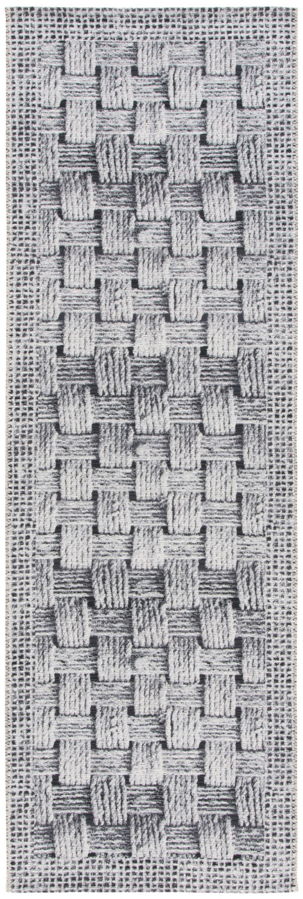 Safavieh Barbados 557 Power Loomed Indoor / Outdoor Rug Black / Ivory BAR557Z-28