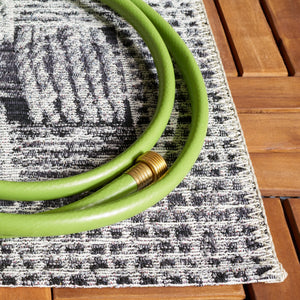 Safavieh Barbados 557 Power Loomed Indoor / Outdoor Rug Black / Ivory BAR557Z-9