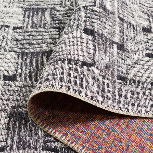 Safavieh Barbados 557 Power Loomed Indoor / Outdoor Rug Black / Ivory BAR557Z-9