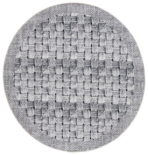 Safavieh Barbados 557 Power Loomed Indoor / Outdoor Rug Black / Ivory BAR557Z-9