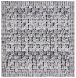 Safavieh Barbados 557 Power Loomed Indoor / Outdoor Rug Black / Ivory BAR557Z-7SQ