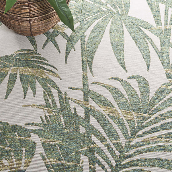 Safavieh Barbados Elegant Ivory And Green Area Rug – Durable Power Loomed Design For Stylish Home Decor Ivory ,Green 76% Polypropylene,23% Polyester 1% Backing Material Bar561a-4