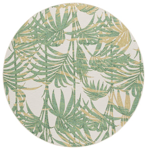 Safavieh Barbados Elegant Ivory And Green Area Rug – Durable Power Loomed Design For Stylish Home Decor Ivory ,Green 76% Polypropylene,23% Polyester 1% Backing Material Bar561a-4