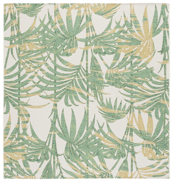 Safavieh Barbados Elegant Ivory And Green Area Rug – Durable Power Loomed Design For Stylish Home Decor Ivory ,Green 76% Polypropylene,23% Polyester 1% Backing Material Bar561a-4