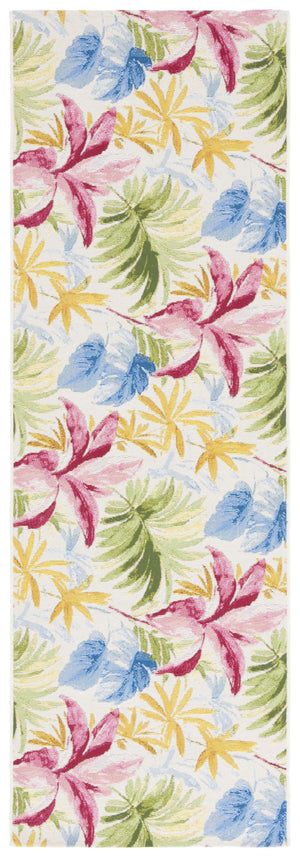 Safavieh Barbados Luxurious Square Area Rug - Elegant Ivory And Green Rust Design, Perfect For Any Space Ivory ,Green Rust 76% Polypropylene,23% Polyester 1% Backing Material Bar562a-5