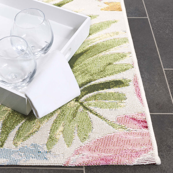 Safavieh Barbados Luxurious Square Area Rug - Elegant Ivory And Green Rust Design, Perfect For Any Space Ivory ,Green Rust 76% Polypropylene,23% Polyester 1% Backing Material Bar562a-5