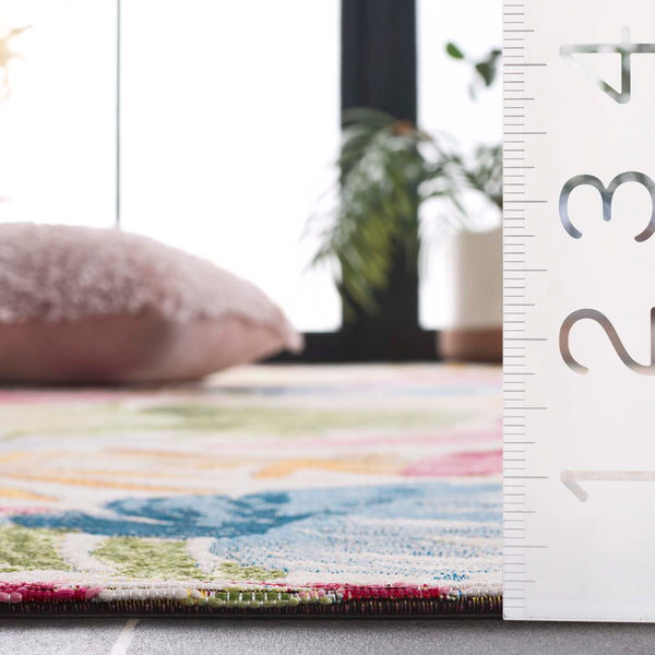 Safavieh Barbados Luxurious Square Area Rug - Elegant Ivory And Green Rust Design, Perfect For Any Space Ivory ,Green Rust 76% Polypropylene,23% Polyester 1% Backing Material Bar562a-5