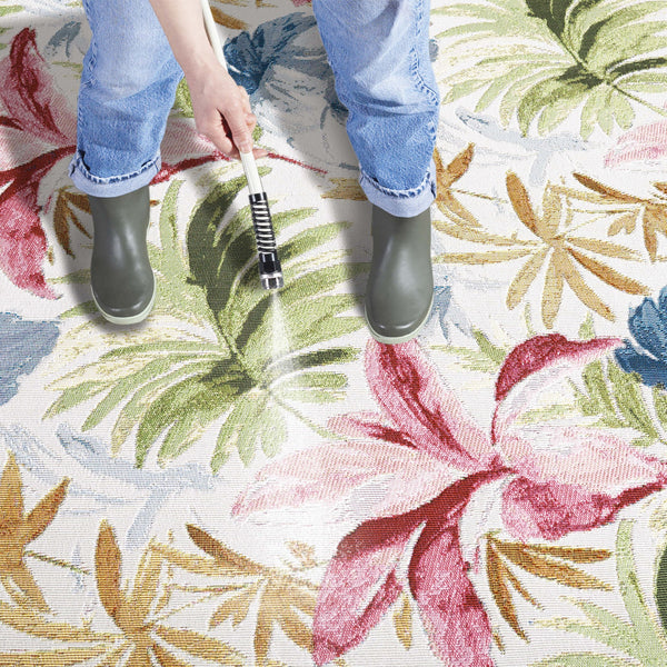 Safavieh Barbados Luxurious Square Area Rug - Elegant Ivory And Green Rust Design, Perfect For Any Space Ivory ,Green Rust 76% Polypropylene,23% Polyester 1% Backing Material Bar562a-5