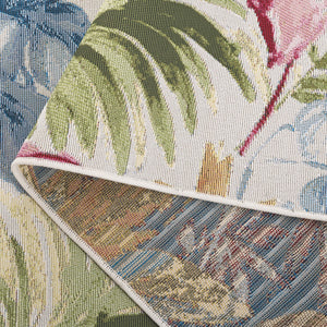 Safavieh Barbados Luxurious Square Area Rug - Elegant Ivory And Green Rust Design, Perfect For Any Space Ivory ,Green Rust 76% Polypropylene,23% Polyester 1% Backing Material Bar562a-5