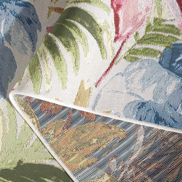 Safavieh Barbados Luxurious Square Area Rug - Elegant Ivory And Green Rust Design, Perfect For Any Space Ivory ,Green Rust 76% Polypropylene,23% Polyester 1% Backing Material Bar562a-5