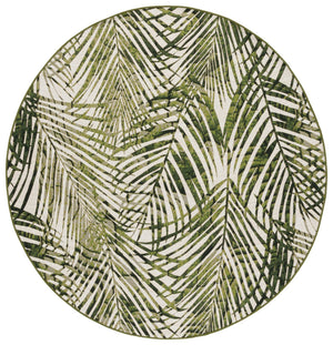 Safavieh Barbados Elegant Square Area Rug In Refreshing Ivory And Green For Luxurious Home Décor Enhancement Ivory ,Green 76% Polypropylene,23% Polyester 1% Backing Material Bar564a-28