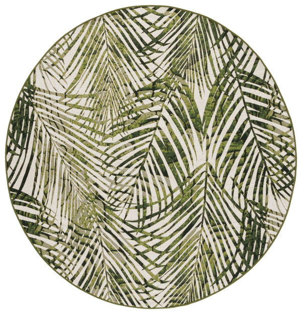 Safavieh Barbados Elegant Square Area Rug In Refreshing Ivory And Green For Luxurious Home Décor Enhancement Ivory ,Green 76% Polypropylene,23% Polyester 1% Backing Material Bar564a-28