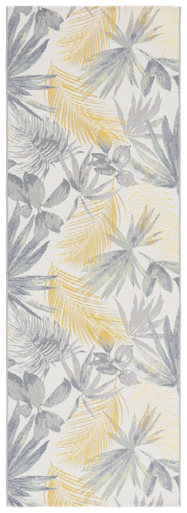 Safavieh Barbados Ionic Poly Rug - Luxurious Chic Design For Indoor & Outdoor Spaces With Durable Comfort Ivory ,Grey Green 76% Polypropylene,23% Polyester 1% Backing Material Bar565a-7sq