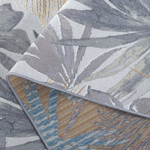 Safavieh Barbados Ionic Poly Rug - Luxurious Chic Design For Indoor & Outdoor Spaces With Durable Comfort Ivory ,Grey Green 76% Polypropylene,23% Polyester 1% Backing Material Bar565a-7sq