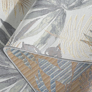 Safavieh Barbados Ionic Poly Rug - Luxurious Chic Design For Indoor & Outdoor Spaces With Durable Comfort Ivory ,Grey Green 76% Polypropylene,23% Polyester 1% Backing Material Bar565a-7sq