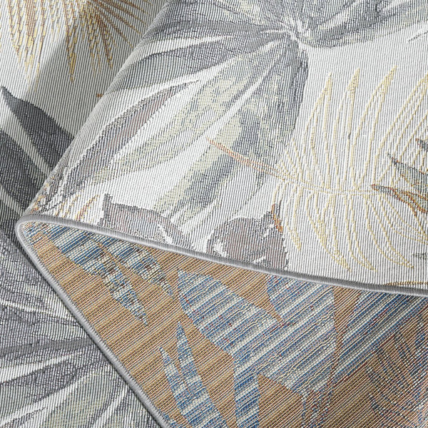 Safavieh Barbados Ionic Poly Rug - Luxurious Chic Design For Indoor & Outdoor Spaces With Durable Comfort Ivory ,Grey Green 76% Polypropylene,23% Polyester 1% Backing Material Bar565a-7sq