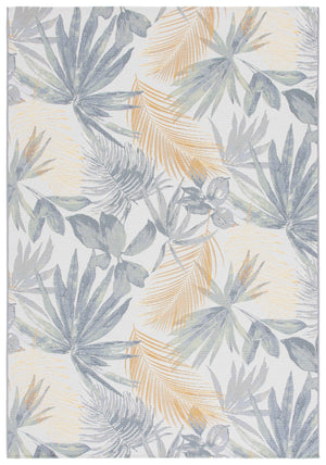 Safavieh Barbados Ionic Poly Rug - Luxurious Chic Design For Indoor & Outdoor Spaces With Durable Comfort Ivory ,Grey Green 76% Polypropylene,23% Polyester 1% Backing Material Bar565a-7sq