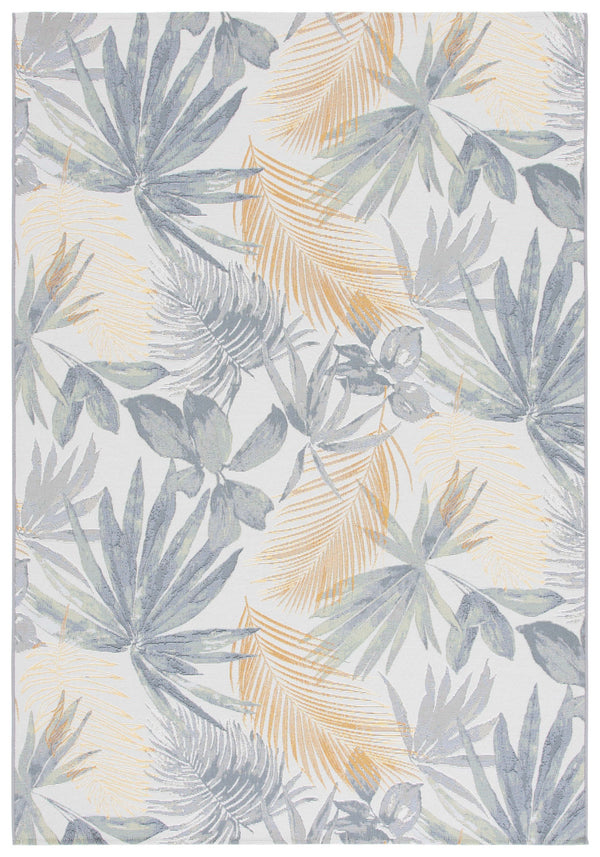 Safavieh Barbados Ionic Poly Rug - Luxurious Chic Design For Indoor & Outdoor Spaces With Durable Comfort Ivory ,Grey Green 76% Polypropylene,23% Polyester 1% Backing Material Bar565a-7sq