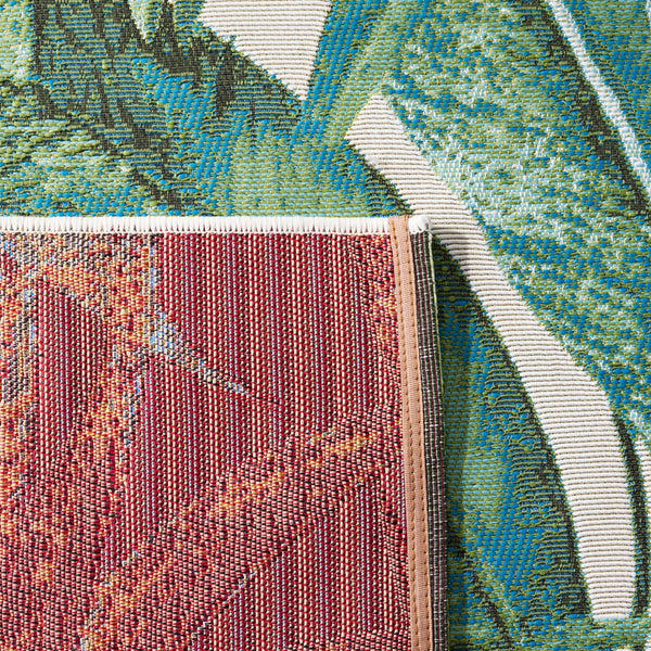 Safavieh Barbados 598 Power Loomed Indoor / Outdoor Rug IIX Green / Teal BAR598Y-9