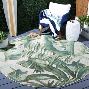 Safavieh Barbados 598 Power Loomed Indoor / Outdoor Rug IIX Green / Teal BAR598Y-9
