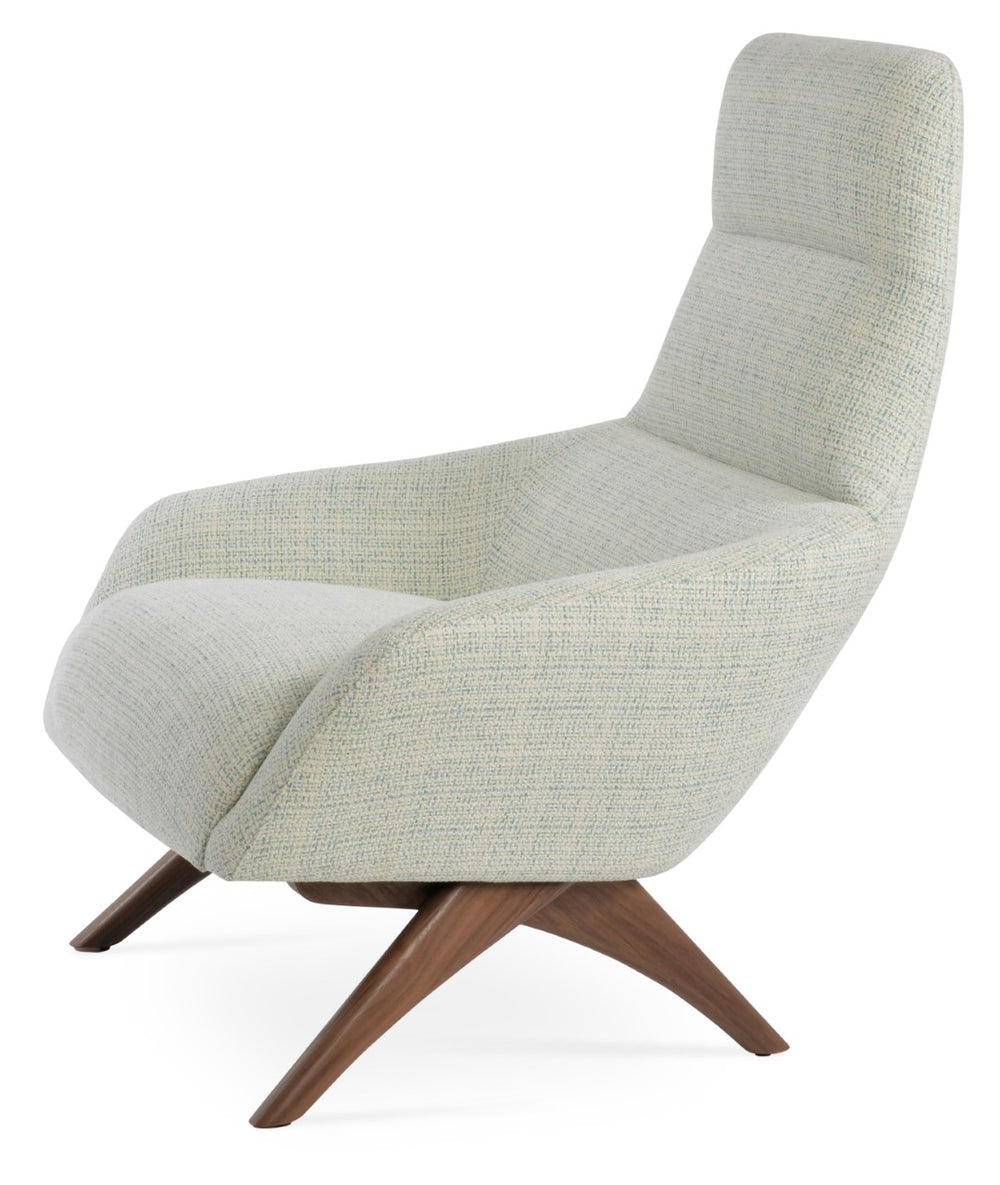 Soho Concept Barcelona Armchair Swivel Round - Premium Wool Upholstery, 10-year Warranty, Stylish Comfort & Support Silver  Soho-concept-dining-chair-12820