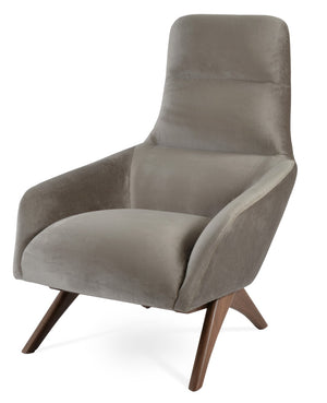 Soho Concept Barcelona Armchair Swivel Round - Stylish Boucle, Velvet, Or Camira Era Fabric With 10-year Guarantee Grey  Soho-concept-dining-chair-12836