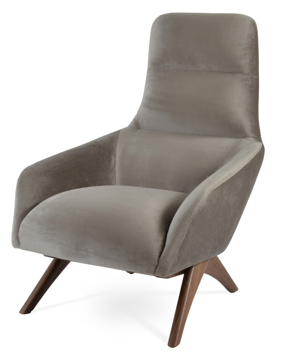 Soho Concept Barcelona Armchair Swivel Round - Stylish Boucle, Velvet, Or Camira Era Fabric With 10-year Guarantee Grey  Soho-concept-dining-chair-12836