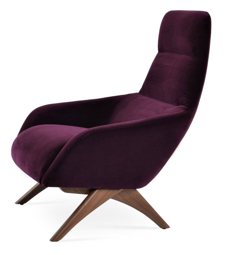 Soho Concept Barcelona Armchair - Elegant 4-star Base, Durable Fabrics, 10-year Guarantee, Stylish & Supportive Design Red  Soho-concept-dining-chair-12838