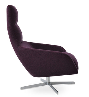 Soho Concept Barcelona Armchair - Premium Wool Upholstery, 10-year Guarantee, Brass/Chrome Finish, Stylish Comfort Chrome  Soho-concept-dining-chair-12813