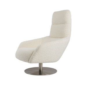Soho Concept Barcelona Armchair Swivel Round - Stylish Wool Upholstery, 10-year Guarantee, Durable Design, Dark Grey White  Soho-concept-dining-chair-12804