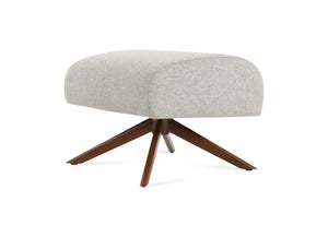 Soho Concept Barcelona Ottoman In Premium Wool & Boucle - Stylish Foot Support With 10-year Guarantee, Made In Turkiye Walnut,Silver  Soho-concept-dining-chair-12846
