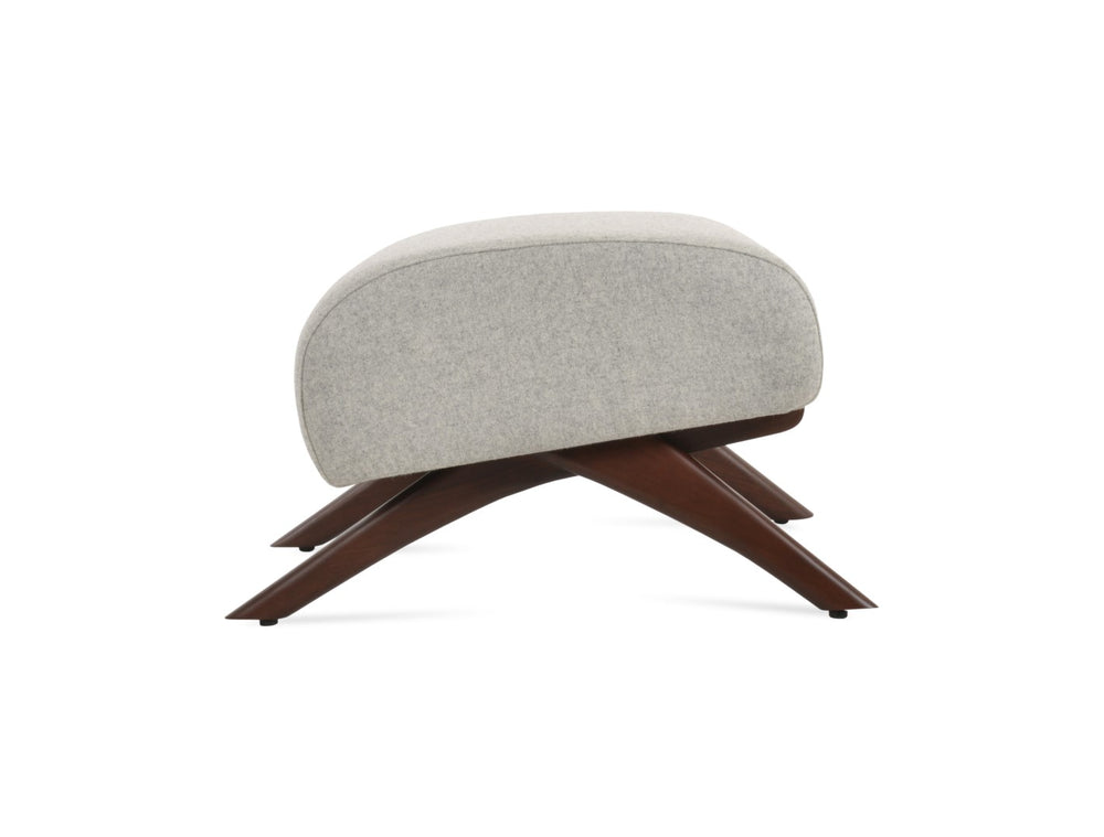 Soho Concept Barcelona Ottoman In Premium Wool & Boucle - Stylish Foot Support With 10-year Guarantee, Made In Turkiye Silver  Soho-concept-dining-chair-12842