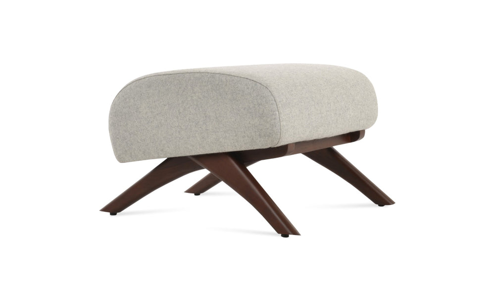 Soho Concept Barcelona Ottoman In Premium Wool & Boucle - Stylish Foot Support With 10-year Guarantee, Made In Turkiye Silver  Soho-concept-dining-chair-12842