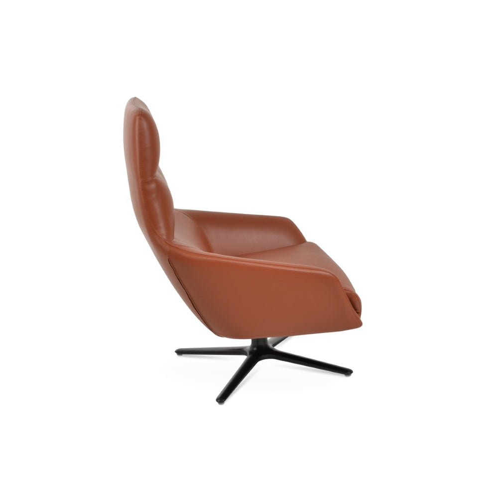 Soho Concept Barcelona Armchair - Elegant Leatherette Seat With Auto-return Swivel, Modern Design & 2-year Guarantee Cinnamon  Soho-concept-dining-chair-12850