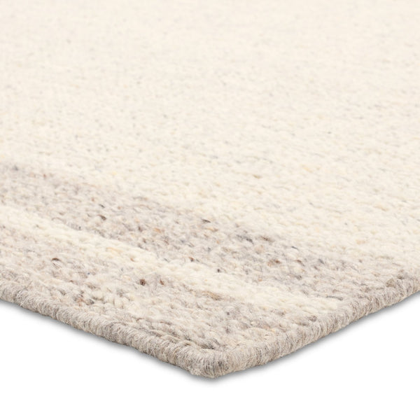 Jaipur Living Bavell Norfolk Bav01 Tufted Handmade 100% Wool Solids Border Indoor Rug Ivory, Tan 100% Wool, 100% Cotton Rug160729