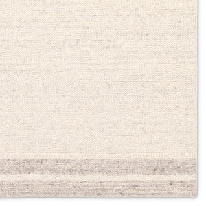 Jaipur Living Bavell Norfolk Bav01 Tufted Handmade 100% Wool Solids Border Indoor Rug Ivory, Tan 100% Wool, 100% Cotton Rug160729