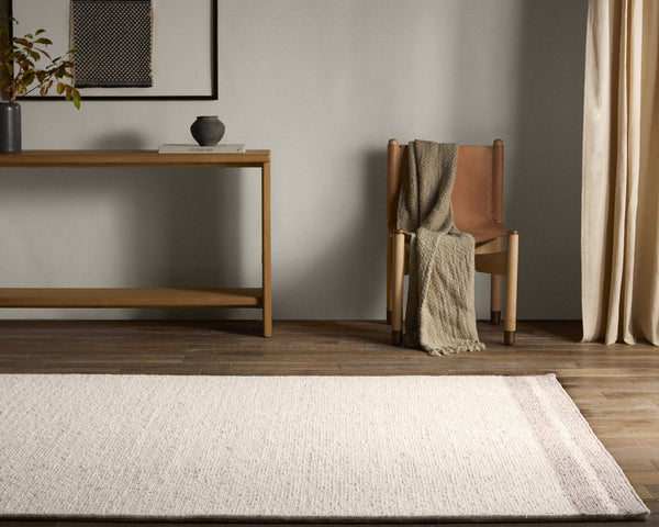 Jaipur Living Bavell Norfolk Bav01 Tufted Handmade 100% Wool Solids Border Indoor Rug Ivory, Tan 100% Wool, 100% Cotton Rug160729