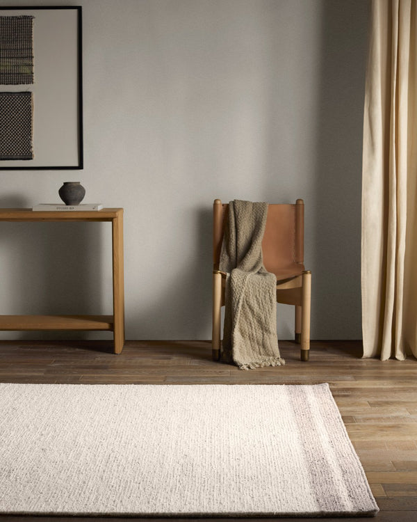 Jaipur Living Bavell Norfolk Bav01 Tufted Handmade 100% Wool Solids Border Indoor Rug Ivory, Tan 100% Wool, 100% Cotton Rug160729