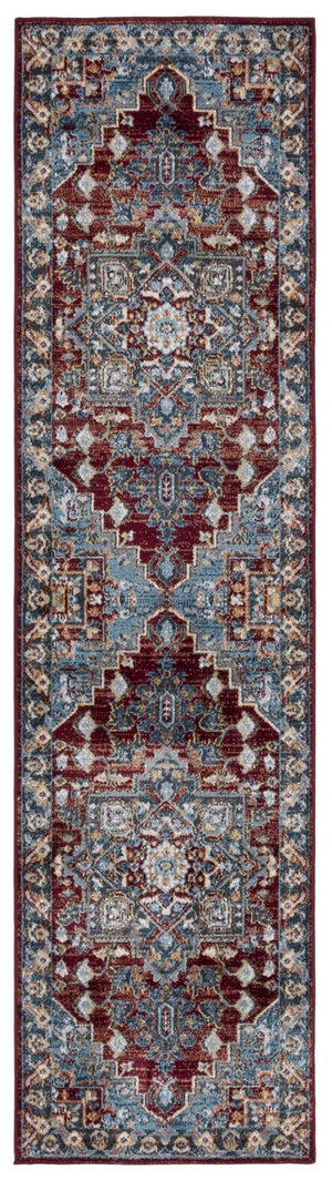 Safavieh Bayside 108 Flat Weave Traditional Rug Blue / Red 9' x 12'