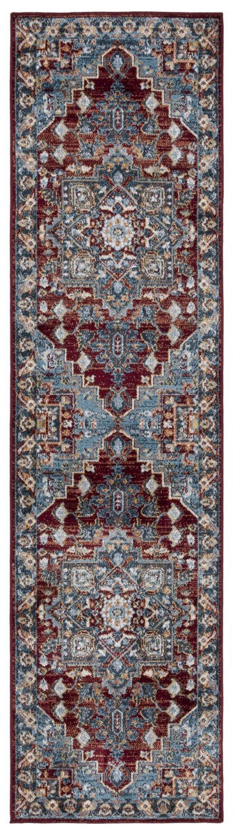 Safavieh Bayside 108 Flat Weave Traditional Rug Blue / Red 9' x 12'