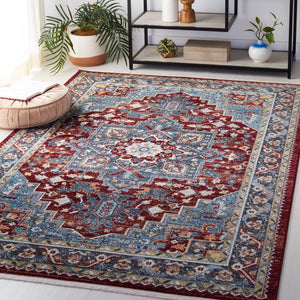 Safavieh Bayside 108 Flat Weave Traditional Rug Blue / Red 9' x 12'