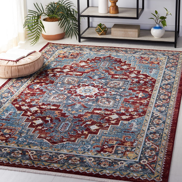 Safavieh Bayside 108 Flat Weave Traditional Rug Blue / Red 9' x 12'