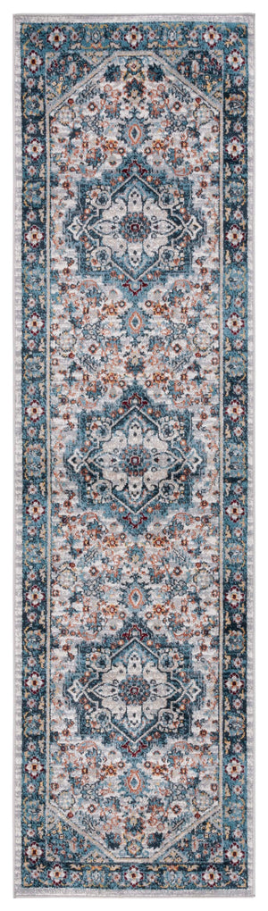 Safavieh Bayside 110 Flat Weave Traditional Rug Blue / Grey 2'-2" x 8'