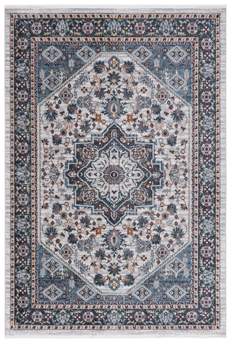 Safavieh Bayside 110 Flat Weave Traditional Rug Blue / Grey 2'-2" x 8'
