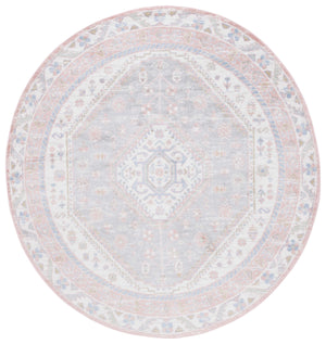 Safavieh Bayside Large Rectangle Area Rug - Elegant Turkish Design In Ivory With Blue And Pink Hues Ivory ,Blue Pink Polyester Bay118a-5r