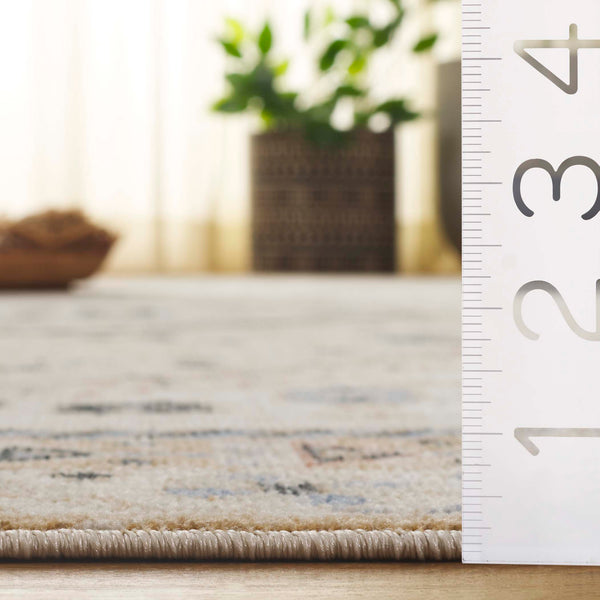 Safavieh Bayside Traditional Ivory And Beige Blue Runner Area Rug - Elegance Meets Easy Care For Any Space Ivory ,Beige Blue Polyester Bay118b-5