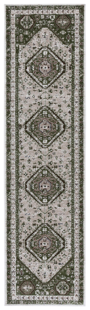 Safavieh Bayside Large Rectangle Area Rug - Elegant Turkish Design In Ivory With Blue And Pink Hues Green ,Beige Polyester Bay118w-8